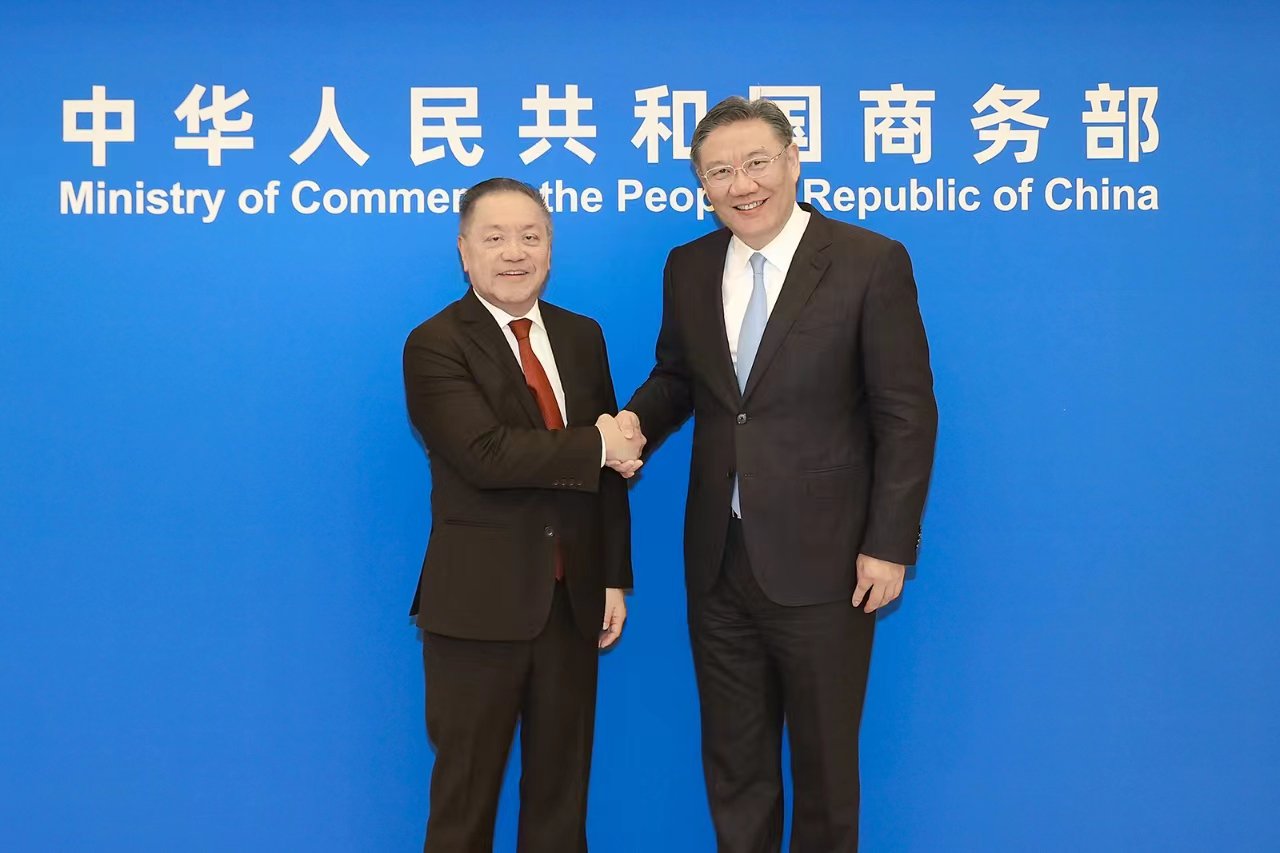 商务部部长王文涛会见南非贸易、工业和竞争部部长帕克斯·陶