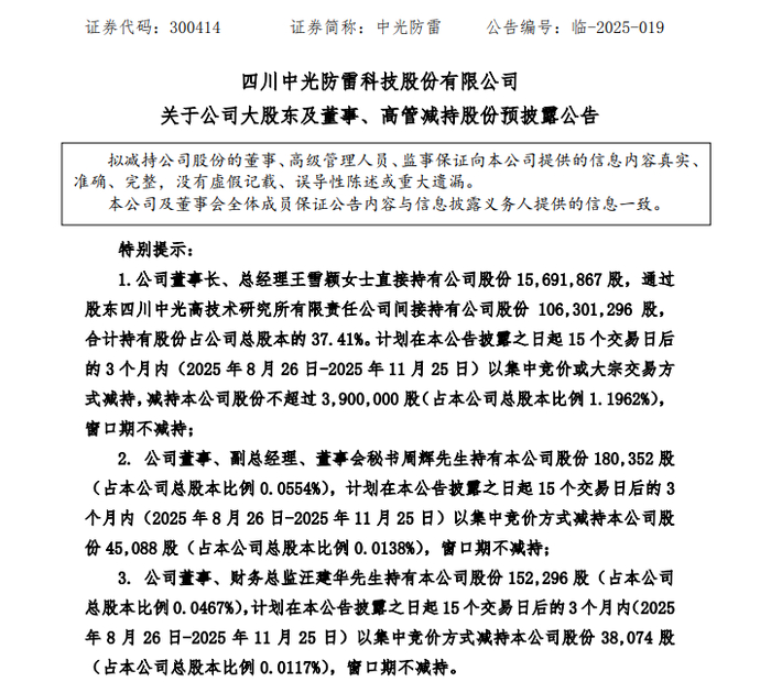 电连技术监事陈锋减持2.62万股,减持金额132.05万元