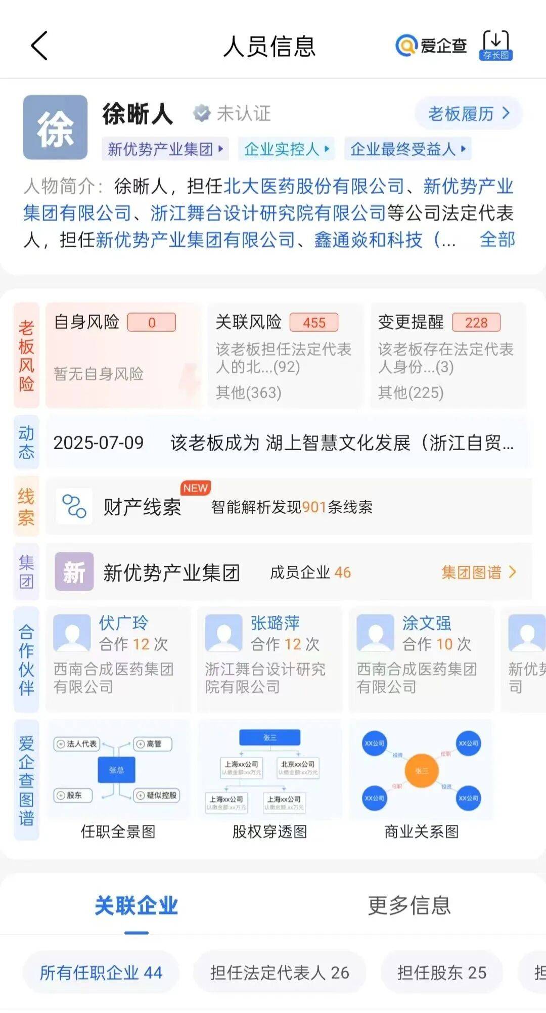 内部人士透露：北大医药董事长徐晰人被抓前，警方去集团厂区调查过