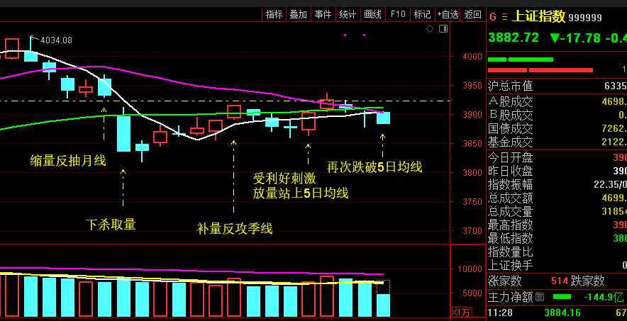 1955只股短线走稳 站上五日均线