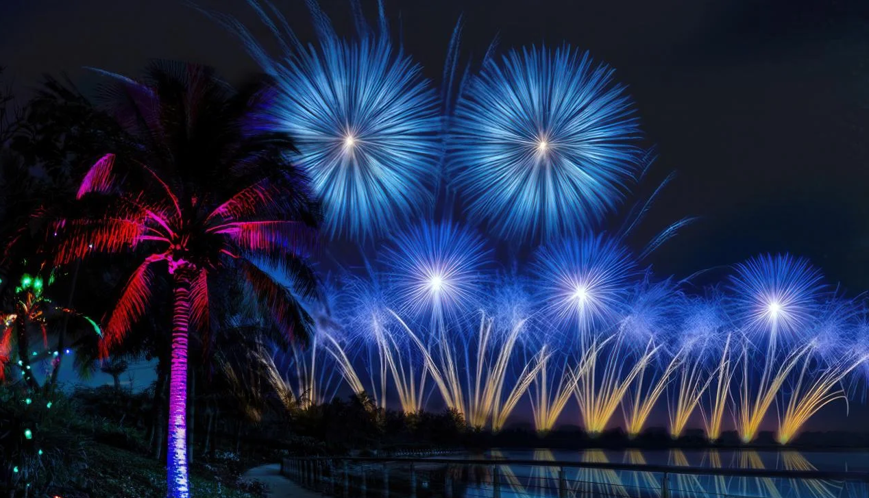 双场无人机表演秀闪耀博鳌东屿岛,点亮博鳌之夜