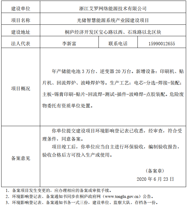 艾罗能源获得外观设计专利授权：“储能逆变器”