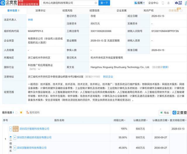 紫光股份成立智联科技公司 含多项AI业务